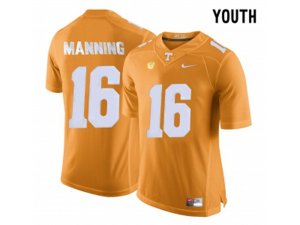 2016 Youth Tennessee Volunteers Peyton Manning #16 College Football Limited Jersey - Orange
