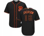 San Francisco Giants #16 Austin Jackson Authentic Black Team Logo Fashion Cool Base Baseball Jersey