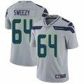 Seattle Seahawks #64 J.R. Sweezy Grey Alternate Vapor Untouchable Limited Player NFL Jersey