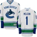 Vancouver Canucks #1 Kirk Mclean White NHL jerseys