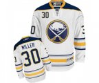 Reebok Buffalo Sabres #30 Ryan Miller Authentic White Away NHL Jersey
