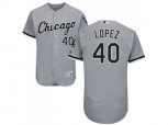 Chicago White Sox #40 Reynaldo Lopez Grey Flexbase Authentic Collection Stitched MLB Jerseys