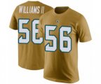 Jacksonville Jaguars #56 Quincy Williams II Gold Rush Pride Name & Number T-Shirt