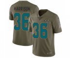 Jacksonville Jaguars #36 Ronnie Harrison Limited Olive 2017 Salute to Service Football Jersey