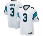 Carolina Panthers #3 Will Grier Game White Football Jersey