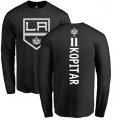 Los Angeles Kings #11 Anze Kopitar Black Backer Long Sleeve T-Shirt
