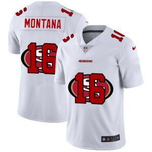San Francisco 49ers #16 Joe Montana White Nike White Shadow Edition Limited Jersey