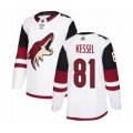 Arizona Coyotes #81 Phil Kessel Authentic White Away Hockey Jersey