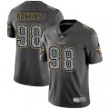 New Orleans Saints #98 Sheldon Rankins Gray Static Vapor Untouchable Limited NFL Jersey