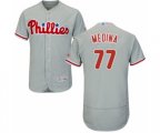 Philadelphia Phillies Adonis Medina Grey Road Flex Base Authentic Collection Baseball Player Jersey