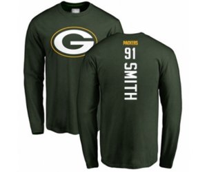 Green Bay Packers #91 Preston Smith Green Backer Long Sleeve T-Shirt