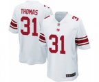 New York Giants #31 Michael Thomas Game White Football Jersey