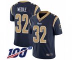 Los Angeles Rams #32 Eric Weddle Navy Blue Team Color Vapor Untouchable Limited Player 100th Season Football Jersey