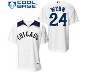 Chicago White Sox #24 Early Wynn Replica White 1976 Turn Back The Clock Baseball Jersey