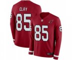 Arizona Cardinals #85 Charles Clay Limited Red Therma Long Sleeve Football Jersey