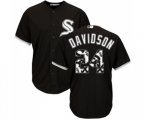 Chicago White Sox #24 Matt Davidson Authentic Black Team Logo Fashion Cool Base Baseball Jersey