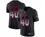 Arizona Cardinals #40 Pat Tillman Limited Black Smoke Fashion Football Jersey