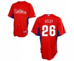 Philadelphia Phillies #26 Chase Utley Authentic Red 2011 Cool Base BP Baseball Jersey