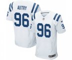 Indianapolis Colts #96 Denico Autry Elite White Football Jersey