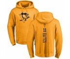 NHL Adidas Pittsburgh Penguins #11 Jimmy Hayes Gold One Color Backer Pullover Hoodie