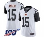 Cincinnati Bengals #15 Damion Willis Limited White Rush Vapor Untouchable 100th Season Football Jersey