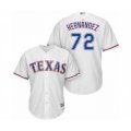 Texas Rangers #72 Jonathan Hernandez Authentic White Home Cool Base Baseball Player Jersey