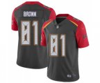 Tampa Bay Buccaneers #81 Antonio Brown Gray Stitched NFL Limited Inverted Legend Jersey