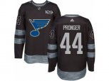 Adidas St. Louis Blues #44 Chris Pronger Authentic Black 1917-2017 100th Anniversary NHL Jersey