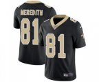 New Orleans Saints #81 Cameron Meredith Black Team Color Vapor Untouchable Limited Player Football Jersey