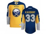 Reebok Buffalo Sabres #33 Jason Kasdorf Authentic Gold New Third NHL Jersey