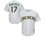 Milwaukee Brewers #17 Jim Gantner Replica White Home Cool Base Baseball Jersey