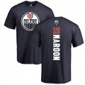 Edmonton Oilers #19 Patrick Maroon Navy Blue Backer T-Shirt