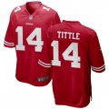 San Francisco 49ers Retired Player #14 Y. A. Tittle Nike Scarlet Vapor Limited Player Jersey