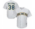 Milwaukee Brewers Devin Williams Replica White Alternate Cool Base Baseball Player Jersey