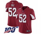 Arizona Cardinals #52 Mason Cole Red Team Color Vapor Untouchable Limited Player 100th Season Football Jersey