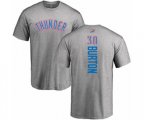 Oklahoma City Thunder #30 Deonte Burton Ash Backer T-Shirt