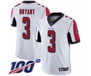 Atlanta Falcons #3 Matt Bryant White Vapor Untouchable Limited Player 100th Season Football Jersey