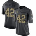 Pittsburgh Steelers #42 Morgan Burnett Limited Black 2016 Salute to Service NFL Jersey