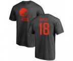 Cleveland Browns #18 Damion Ratley Ash One Color T-Shirt