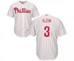 Philadelphia Phillies #3 Chuck Klein Replica White Red Strip Home Cool Base Baseball Jersey