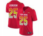 Los Angeles Chargers #25 Melvin Gordon Limited Red AFC 2019 Pro Bowl Football Jersey
