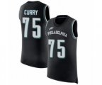 Philadelphia Eagles #75 Vinny Curry Black Rush Player Name & Number Tank Top Football Jersey