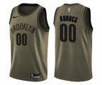Brooklyn Nets #00 Rodions Kurucs Swingman Green Salute to Service NBA Jersey