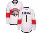Florida Panthers #1 Roberto Luongo Authentic White Away NHL New Jersey