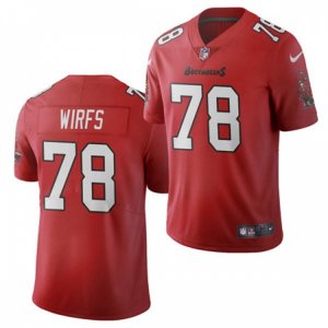Tampa Bay Buccaneers #78 Tristan Wirfs Nike Home Red Vapor Limited Jersey
