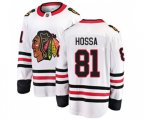 Chicago Blackhawks #81 Marian Hossa Fanatics Branded White Away Breakaway NHL Jersey