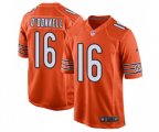 Chicago Bears #16 Pat O'Donnell Game Orange Alternate Football Jersey