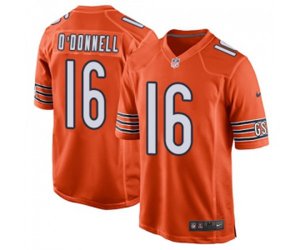 Chicago Bears #16 Pat O\'Donnell Game Orange Alternate Football Jersey