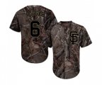 San Francisco Giants #6 Steven Duggar Authentic Camo Realtree Collection Flex Base Baseball Jersey