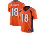 Denver Broncos #18 Peyton Manning Vapor Untouchable Limited Orange Team Color NFL Jersey